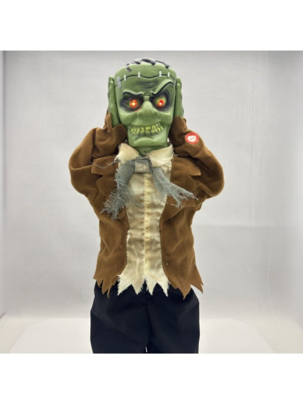 2008 Magic Power Heads Up Frankie 17" Animated Frankenstein Halloween Works - Picture 7 of 17